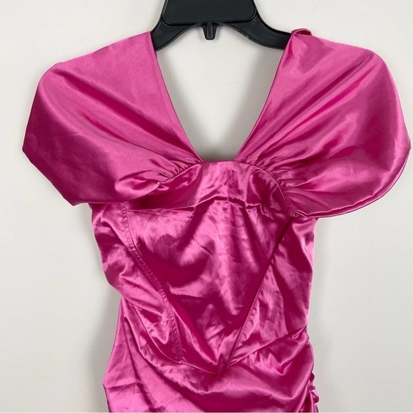 Superdown Aurora Corset Mini Dress in Magenta Size XXS - Picture 3 of 11